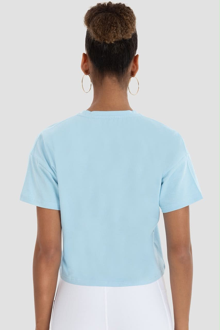LILY OVERSIZE CROP — Light Blue (4)