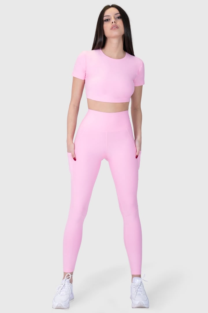 LEGGING ROSE BONBON — Rose Bonbon (1)